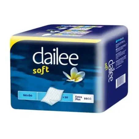 Пеленки одноразовые Dailee Soft Extra Plus 60*60 см, 20 шт