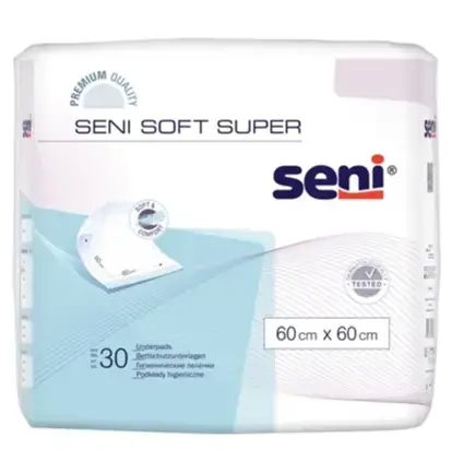 Пеленки Seni Soft Super одноразовые гигиенические 60х60 см, 30 шт