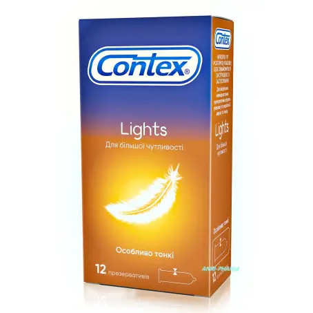 CONTEX Lights Презервативы особо тонкие, №12