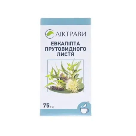 Евкаліпта прутовидного листя по 75 г у пач. з внут. пак.