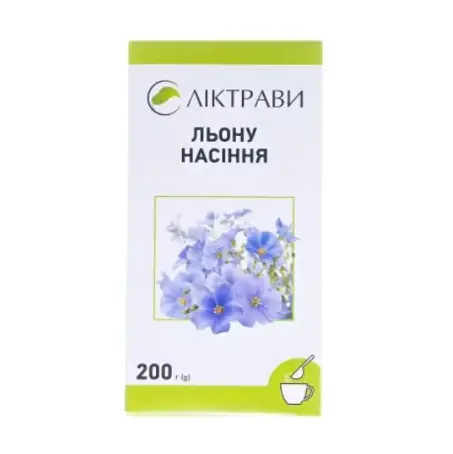 Льону насіння по 200 г у пач. з внут. пак.