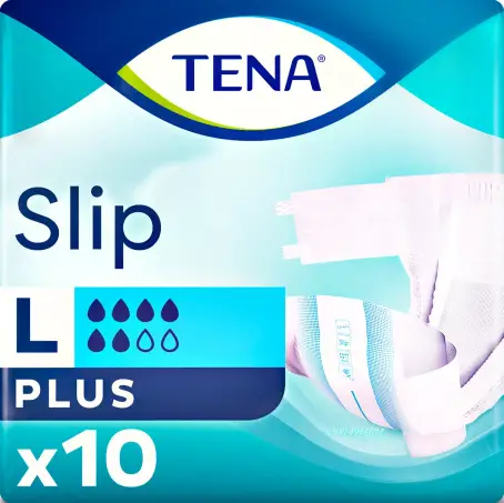 ПОДГУЗ ДЛЯ ВЗР TENA SLIP PLUS LARGE N10 дышащие