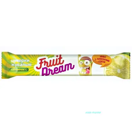 КОНФЕТЫ ЖЕВ. FRUIT DREAM лимон. сок + вит. С 15 г