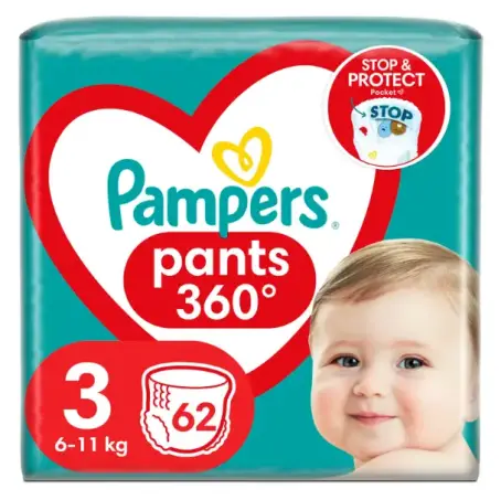 Подгузники-трусики Pampers Pants Midi одноразовые 3 (6-11 кг) 62 шт.