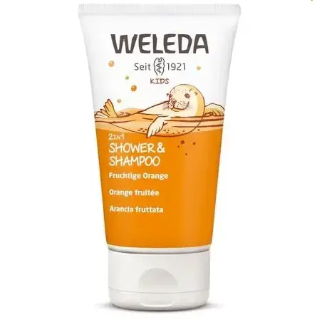 Шампунь-гель Weleda Kids 2 в 1 для детей Апельсин, 150 мл