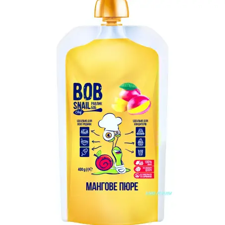 ПЮРЕ BOB SNAIL Манго пастериз. 400 г