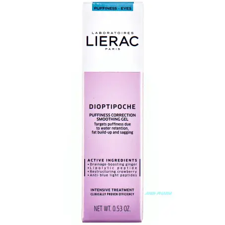 LIERAC DIOPTIFATIGUE ГЕЛЬ-КРЕМ НАВКОЛО ОЧЕЙ для кор. слідів втоми 15 мл