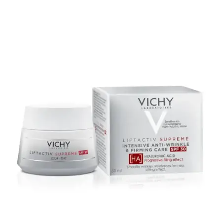 Крем для лица Vichy Liftactiv Supreme длительного действия для коррекции морщин, упругости кожи антивозрастной SPF30, 50 мл