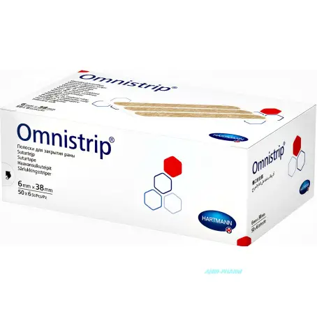 ПЛАСТ. СТРІЧКА OMNISTRIP для б/шовн. закрит. ран 6 х 76 мм