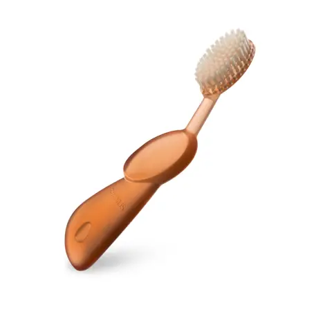 Зубная щетка Radius Big Brush для левши мягкая, коралловый