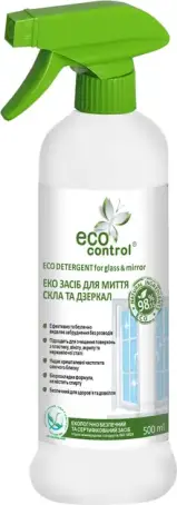 ЗАСІБ ДЛЯ МИТТЯ СКЛА ТА ДЗЕРКАЛ ECO Control 500 мл