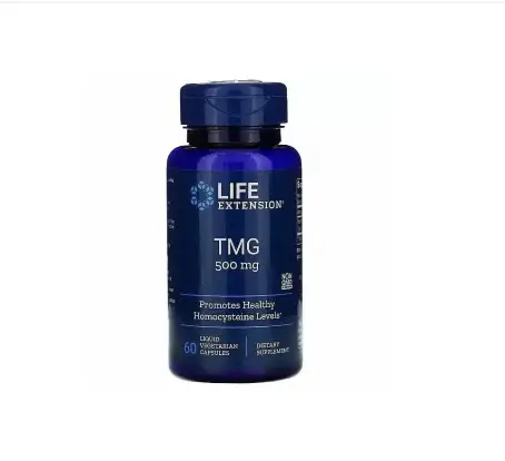 Триметилглицин, TMG, Life Extension, 500 мг, 60 капсул