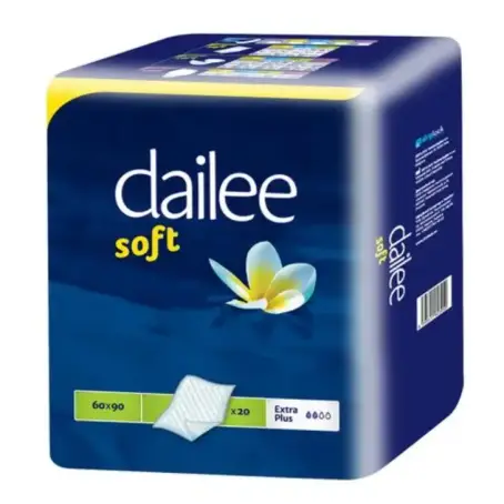 Пеленки одноразовые Dailee Soft Extra Plus 60*90 см, 20 шт