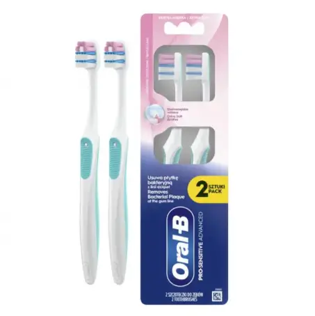 Зубная щетка Oral-B Pro-Sensitive Advanced экстрамягкая 2 шт.