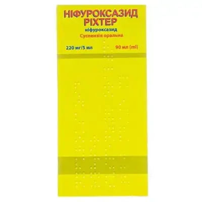 Нифуроксазид Рихтер суспензия оральная 220 мг/5 мл флакон 90 мл