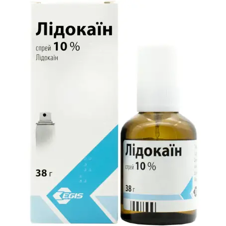 Лидокаин спрей 10 % флакон 38 г