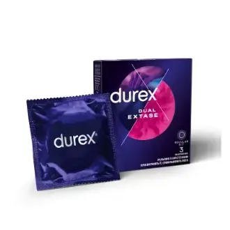  DUREX Dual Extase Презервативы латексные с силик.смазкой, №3