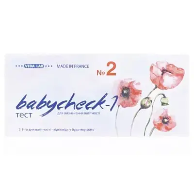 ТЕСТ ДЛЯ В ВАГІТН. BABYCHECK-1 №2 тест-смужка