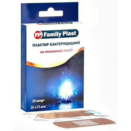 ПЛАСТ. FAMILY PLAST БАКТ. Патриот 25 х 72 мм №20 полим. водост. желт./син.