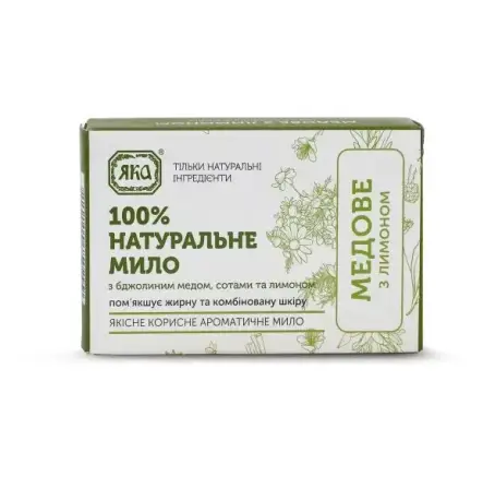 Мило Яка натур. Медовое с лимоном ручн. роб. 75 г