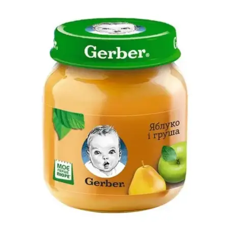 GERBER Пюре Яблуко и груша 130 г