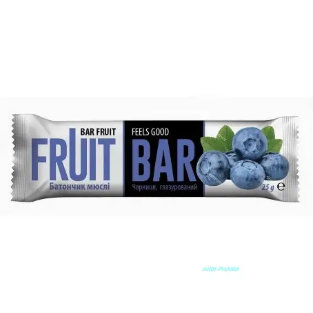 БАТОНЧИК МЮСЛИ FRUIT BAR Черника 25 г