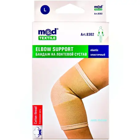 БАНДАЖ ДЛЯ ЛІКТЬОВОГО СУГЛ. MEDTEXTILE р.L еласт. 8302