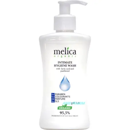 ЗАСІБ ДЛЯ ІНТИМ. ГІГ. MELICA Organic з молочною к-тою і пантенолом 300 мл