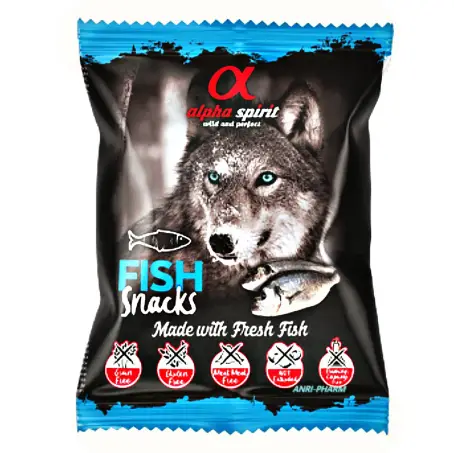 ЛАСОЩІ ДЛЯ СОБАК ALPHA SPIRIT DOG Snacks Fish 50 г кубики