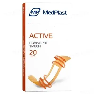 ПЛАСТ. МР MEDPLAST ACTIVE НАБІР 19 х 72 мм №20 полім. тілесн.