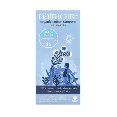 Тампоны с аппликатором из органического хлопка Natracare Super, №16