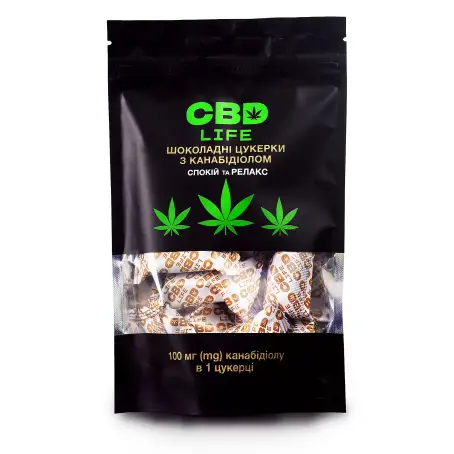 Шоколадные конфеты с каннабидиолом, №10, ТМ CBD life
