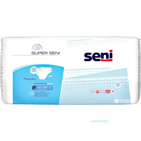 ПОДГУЗ ДЛЯ ВЗР SENI SUPER SMALL N30 (55-80см)