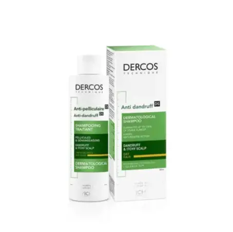 Шампунь Vichy Dercos усиленного действия против перхоти для сухих волос и раздраженной кожи, 200 мл
