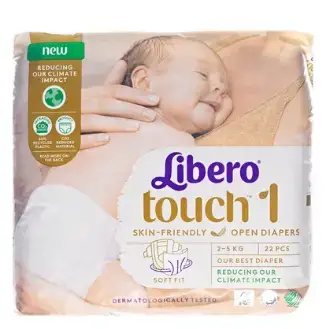 Подгузники Libero Touch размер 1, 2-5 кг, 22 штуки