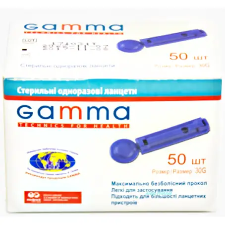 ЛАНЦЕТЫ GAMMA 30G №50