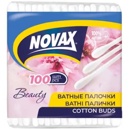 ВАТНІ ПАЛИЧКИ NOVAX №100 п/е