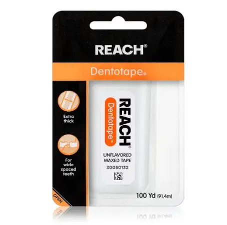 Зубная нить Reach Dentotape Waxed floss, 91 м