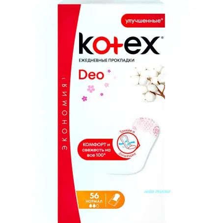 ПРОКЛ KOTEX Normal Deo №56 ежедн.