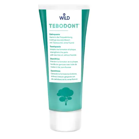 Зубная паста Dr. Wild Tebodont с маслом чайного дерева (Melaleuca Alternifolia) без фторида, 75 мл