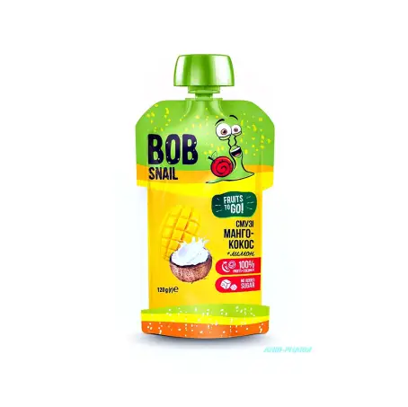 ПЮРЕ BOB SNAIL СМУЗІ Манго-Кокос 120 г