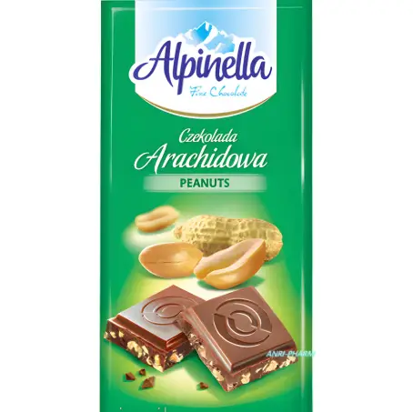 ШОКОЛАД ALPINELLA АРАХІС 90гр.