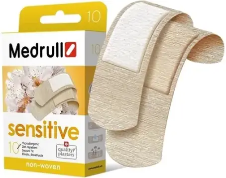 ПЛАСТИР НА НЕТК.ОСН. MEDRULL "SENSITIVE" 7.2Х2.5 см №200