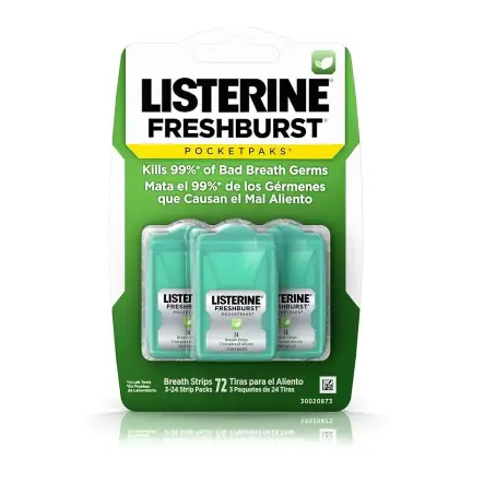 Полоски для освежения дыхания Listerine Freshburst Pocketpaks №72