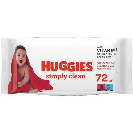 Влажные салфетки Huggies Simply Clean 72 шт