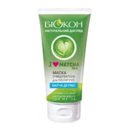 Маска для обличчя Біокон I love matcha tea очищаюча, 75 мл