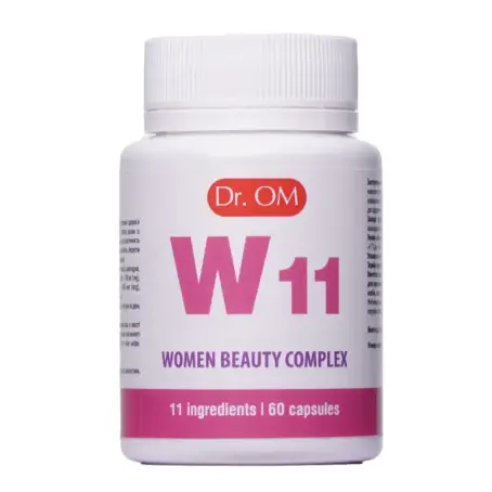 Комплекс женской красоты 11 ингредиентов (W11 Women Beauty Complex) Dr. OM, 60 капсул