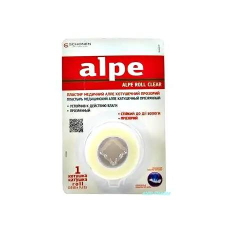 ЛЕЙКОПЛ ALPE прозрачный 2,5 см х 9,1 м катушка