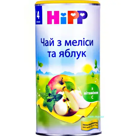 Напиток HiPP Чай из мелисы и яблок, сухой быстрорастворимый, 200 г