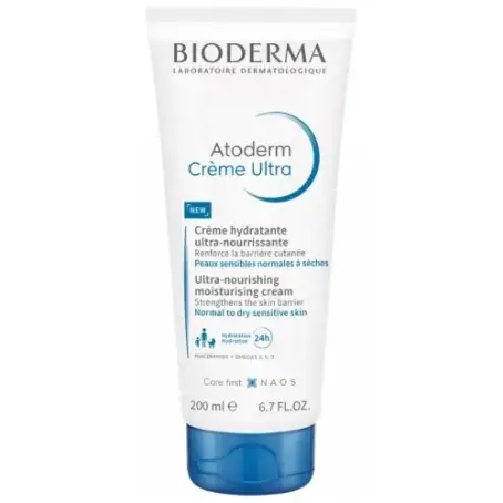 Крем для лица и тела Bioderma Atoderm Ultra для сухой атопической кожи, 200 мл